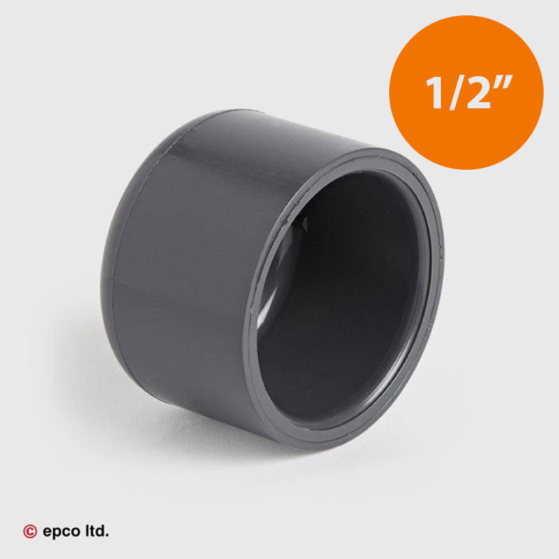 1/2" U-PVC Plain Cap