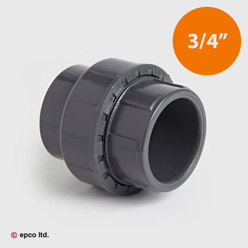 3/4" U-PVC Plain Union
