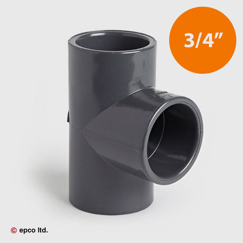 3/4" U-PVC Plain Tee Piece
