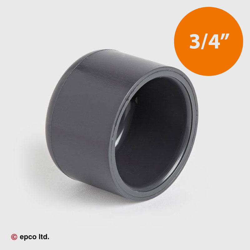 3/4" U-PVC Plain Cap