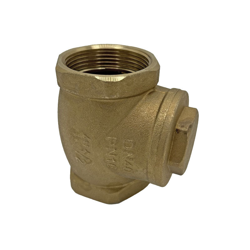 1 1/2" Brass Non-Return Valve with Rubber Seat