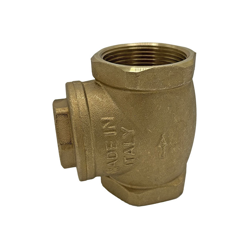 1 1/2" Brass Non-Return Valve with Rubber Seat