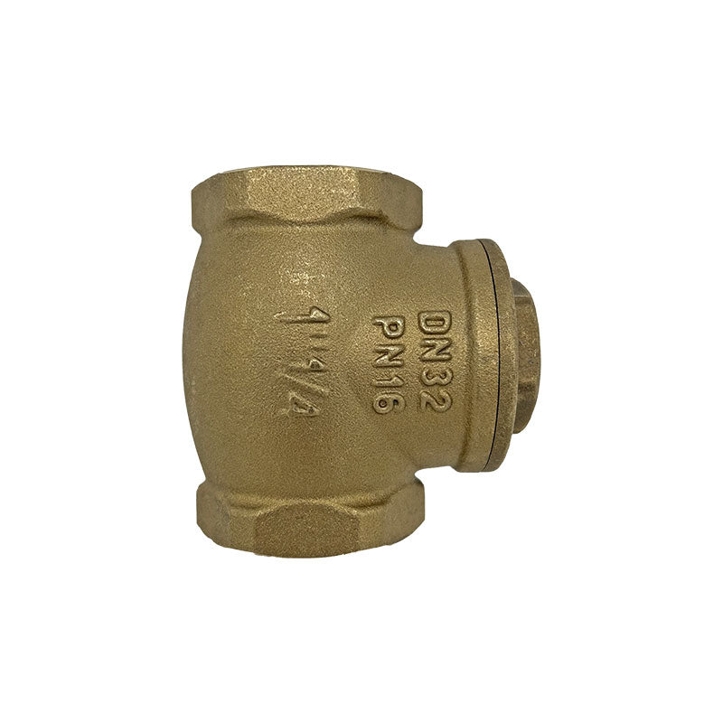 1 1/4" Brass Non-Return Valve with Rubber Seat
