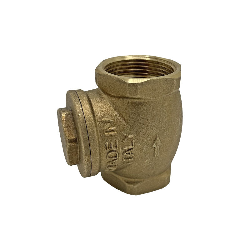 1 1/4" Brass Non-Return Valve with Rubber Seat