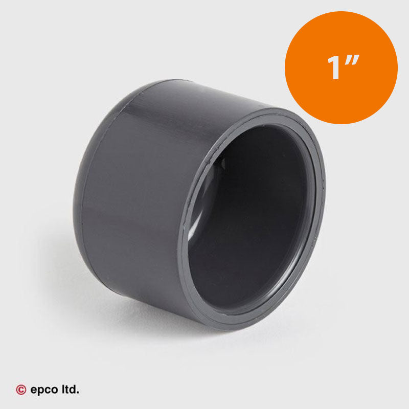 1" U-PVC Plain Cap