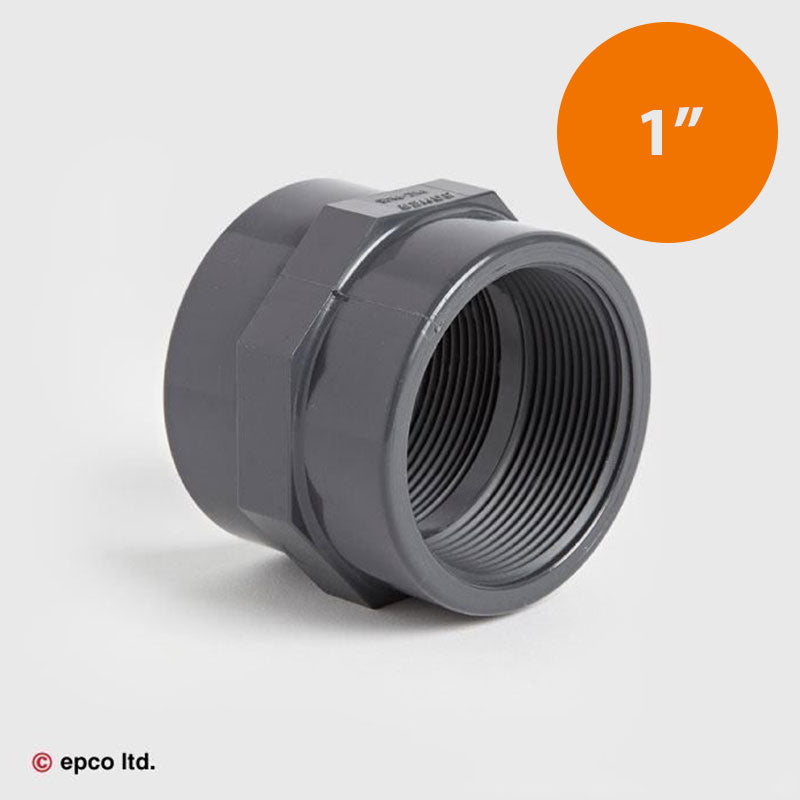 1" U-PVC Threaded Hex Socket Female