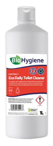 BioHygiene 1 Litre Bottle against plain backdrop