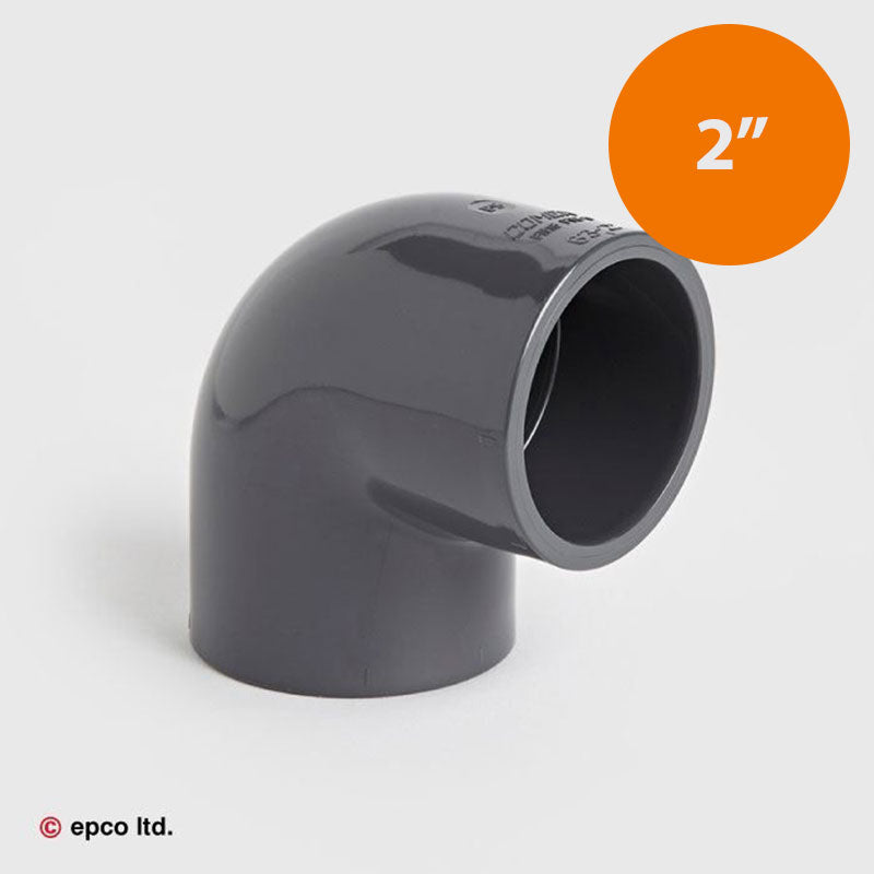 2" U-PVC 90 Degree Plain Elbow