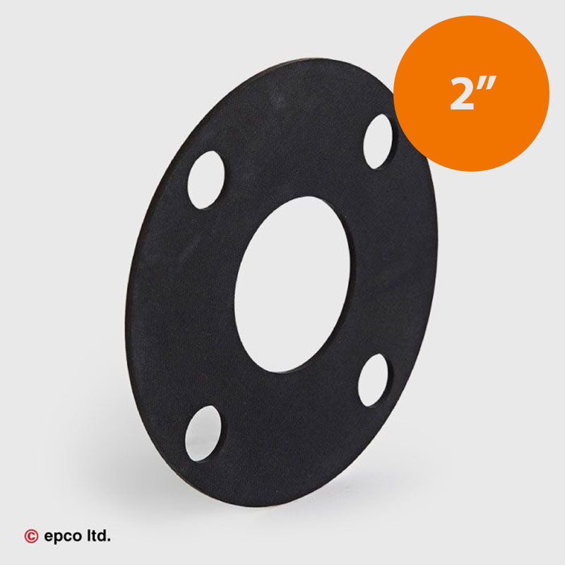 2" Plain Full Face Gasket (125mm Bolt Holes)