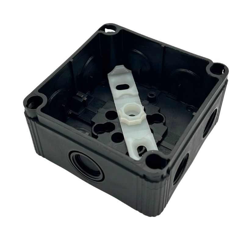 WISKA Black Junction Box IP66 - 95x95x60mm | 10105601