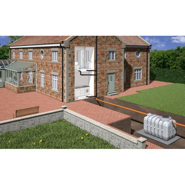 WTE EPIC 3100 Litre Shallow Dig Septic Tank | 6 Person
