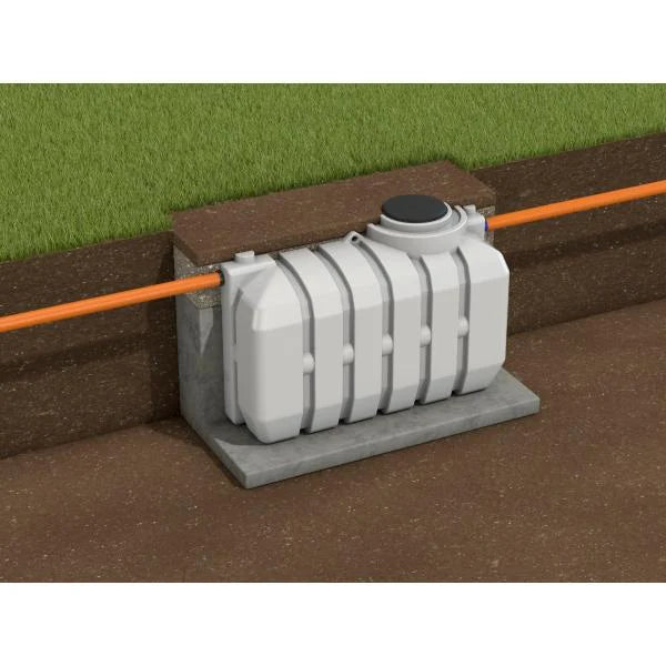 WTE EPIC 3100 Litre Shallow Dig Septic Tank | 6 Person