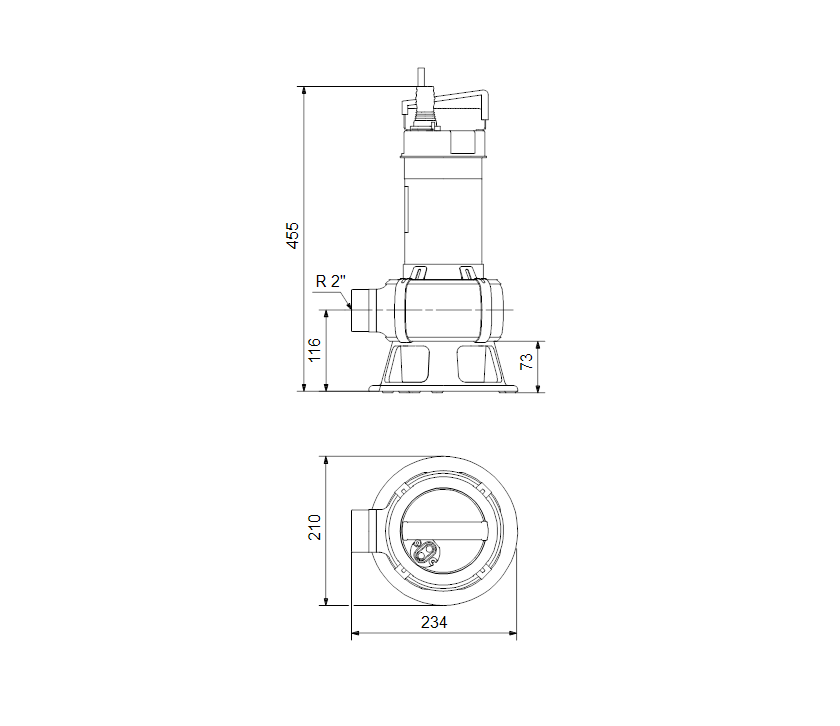 Grundfos Unilift AP50B.50.08.1V Sewage Pump (Without Float)