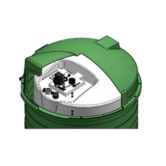 Harlequin 2500L Chemical Dosing Kiosk for Septicity Control