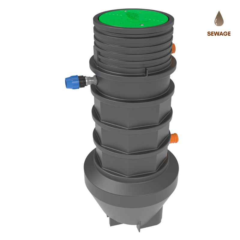 Klargester Hillmaster Malvern PX3 620L Sewage Pump Station