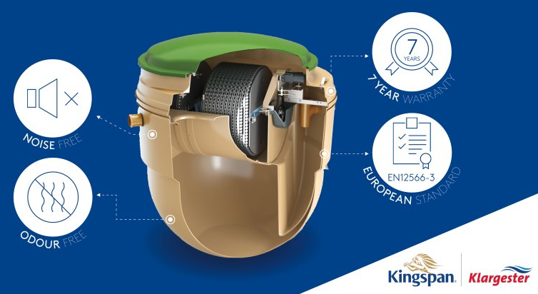 Klargester BA-X BioDisc Sewage Treatment System (up to 9 person)
