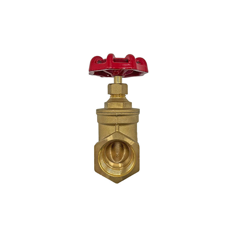 1" Brass Gate Valve PN20 – Red Wheel Handle