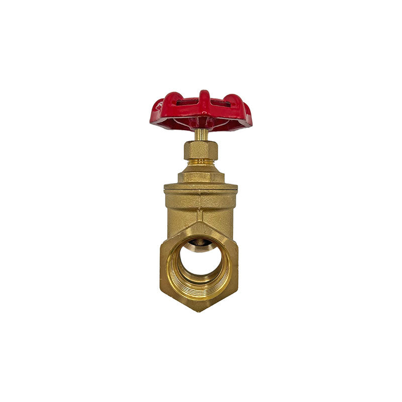 1" Brass Gate Valve PN20 – Red Wheel Handle