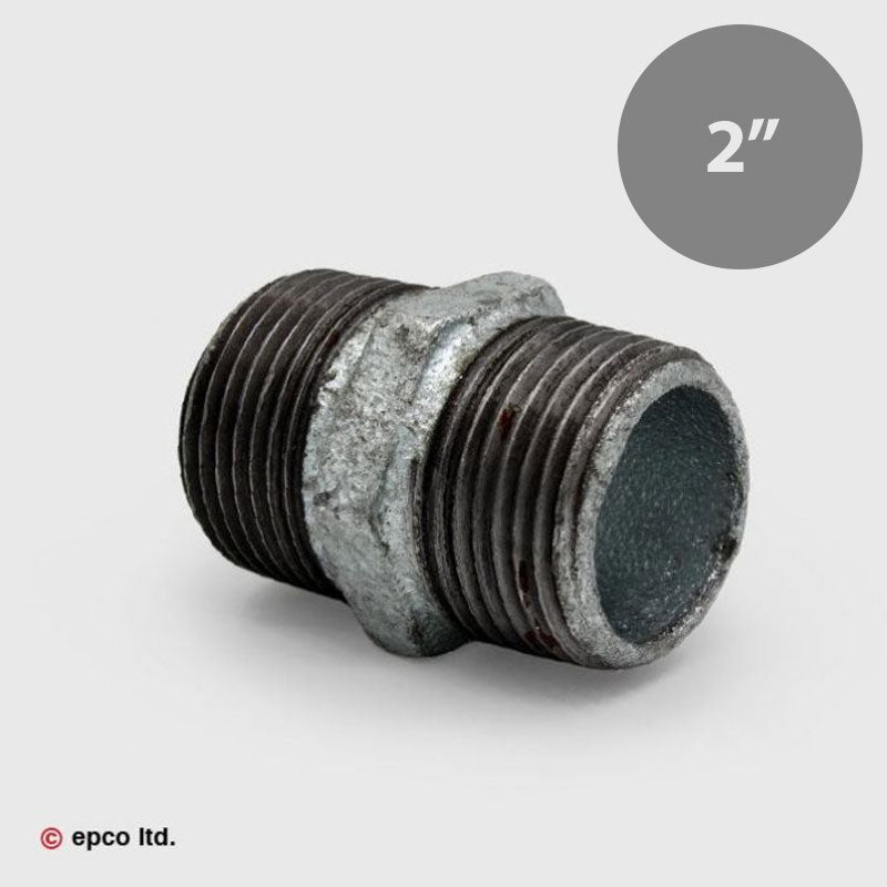 2" Galvanised Malleable Iron Threaded Nipple Male