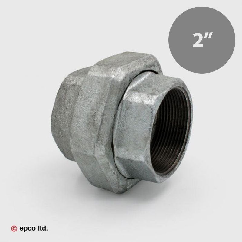 2" Galvanised Malleable Iron Union