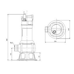 Grundfos UNILIFT AP50B.50.11.3V Three-Phase Sewage Pump (Without Float)