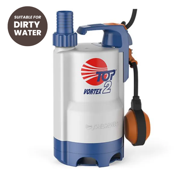 Pedrollo Top 1 Vortex Submersible Pump for Dirty Water (Single-Phase)