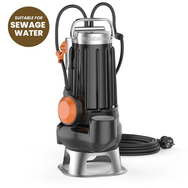 Pedrollo VXC 35-45 Cast Iron Submersible Pump for Sewage Water (Single-Phase)
