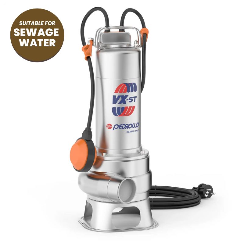 Pedrollo VX ST 10/50 Submersible Stainless Steel Dirty Water Pump (Single-Phase) | 2300560