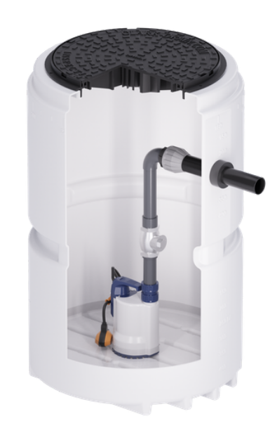 WTE PUMPStar Single Sewage Pump Station 210Litre
