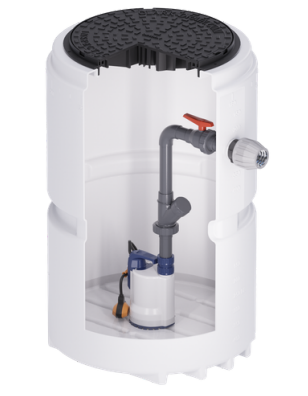 WTE PUMPMaster Single Sewage Pump Station 460 Litre