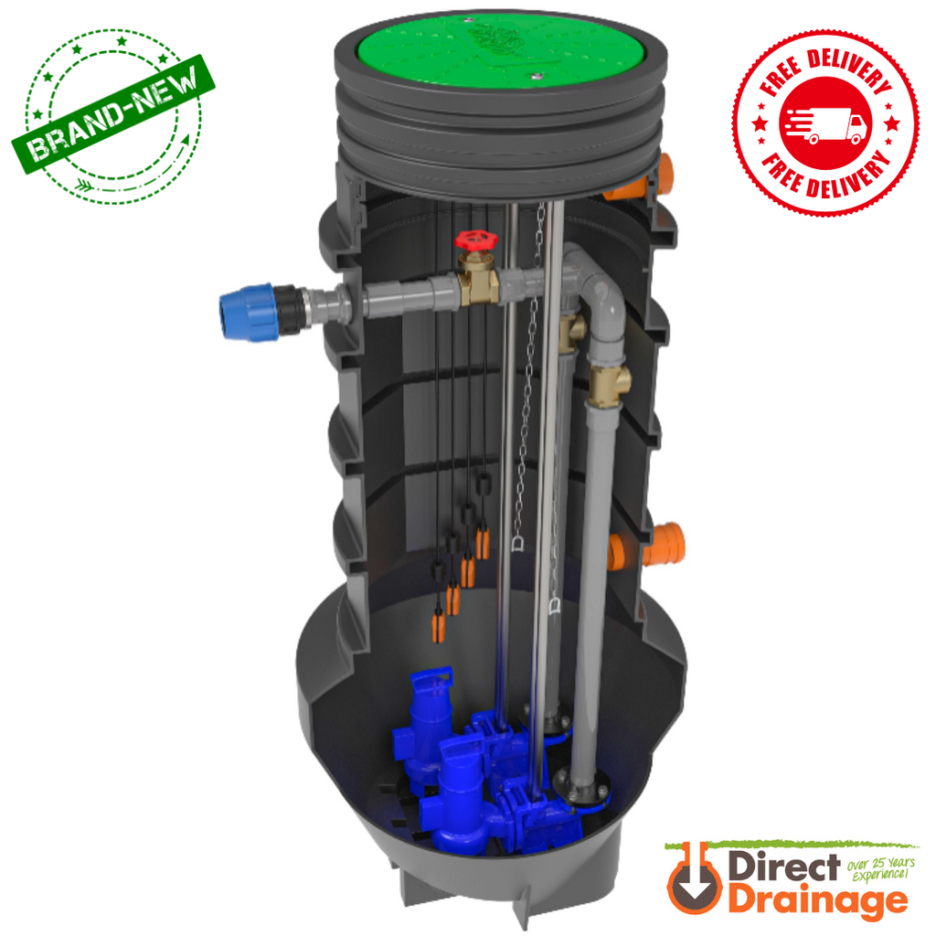 Klargester Hillmaster Malvern 400 litre Sewage Pump Station