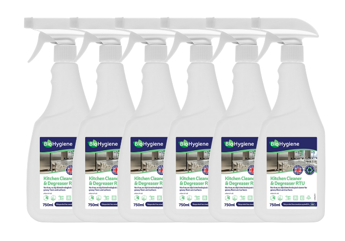 BioHygiene Kitchen Cleaner & Degreaser RTU (6x750ml)