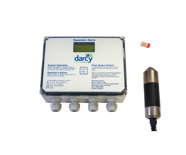 Darcy Battery Powered Oil Separator Beacon Alarm with High Oil Probe