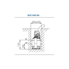 Ebara Best One MS Automatic Sump Drainage Water Pump - Float Switch - 230v