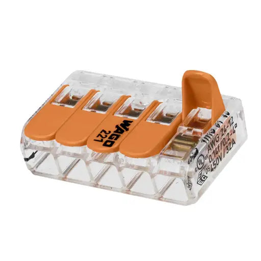 Wago 5-Way connector 4mm (pack of 25)