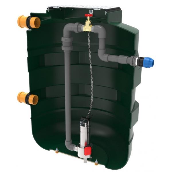 Harlequin 1550 Litre Single Effluent Pump Station | 1550PSE1
