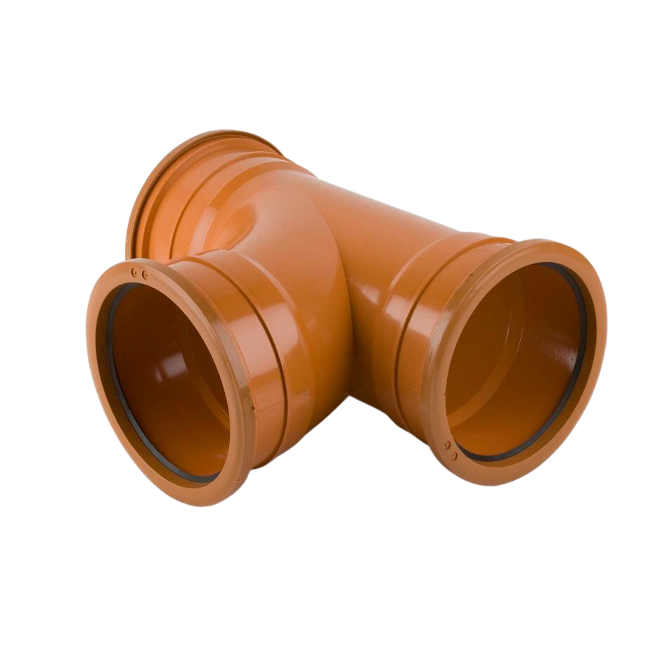 160mm x 160mm x 87½° Brett Martin Triple Socket Branch  B6081 | Underground Drainage Pipe Fitting