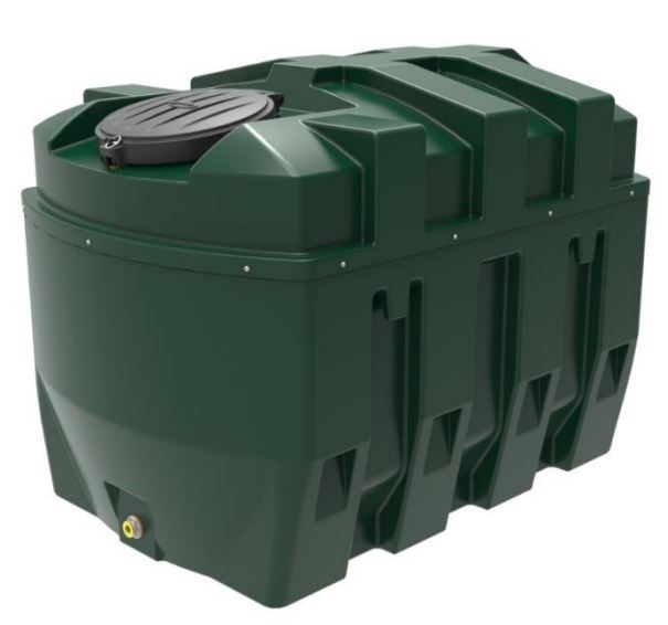 Harlequin Diamond 1650HZB Bunded Horizontal Oil Tank (with Apollo Tank Pack)*
