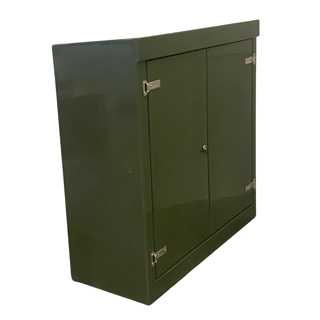 K3 H1260 x W1215 x D500 GRP Electrical Kiosk Cabinet Double Door