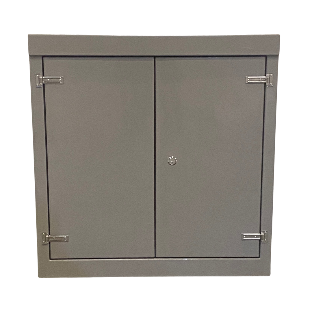 K3 H1260 x W1215 x D500 GRP Electrical Kiosk Cabinet Double Door