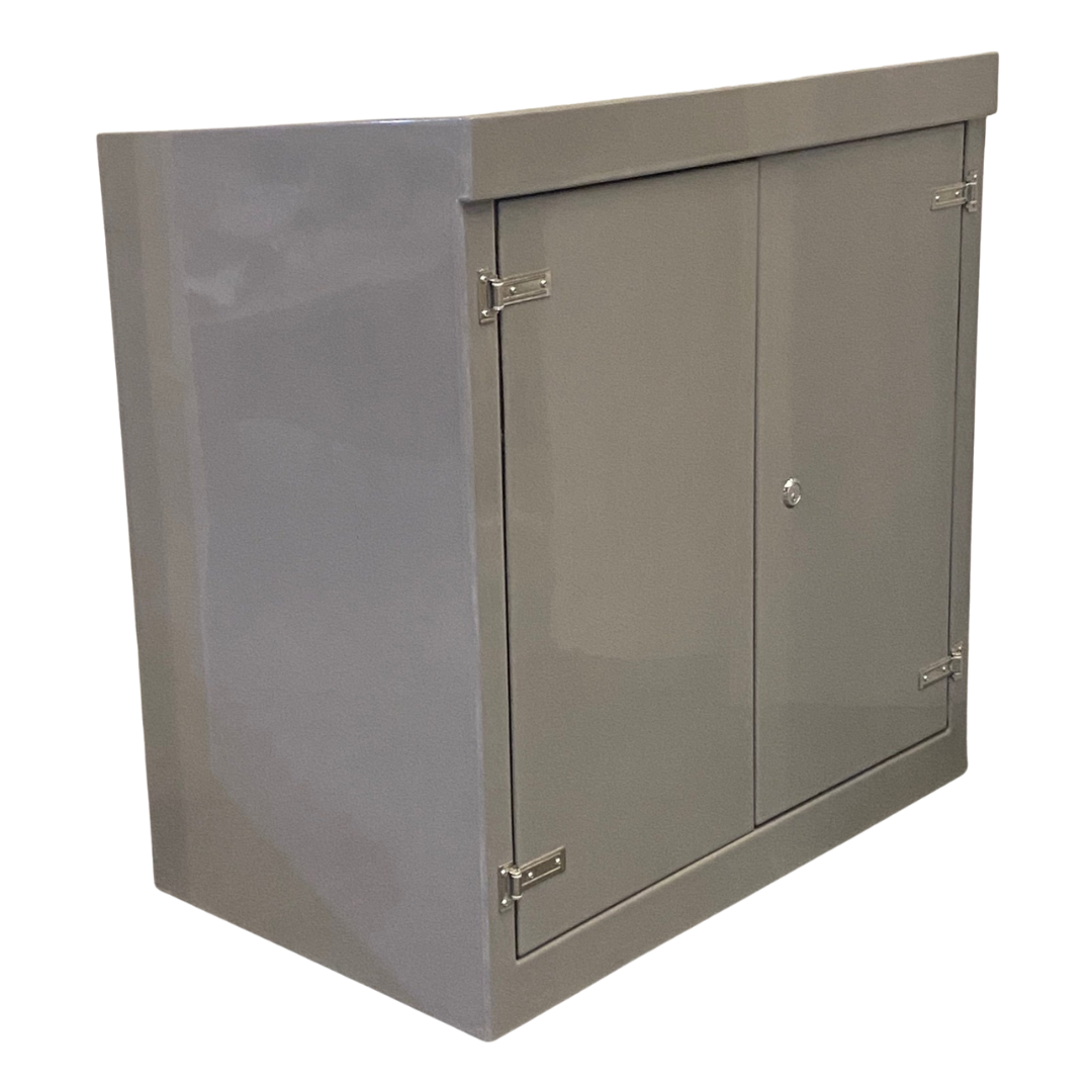 K4 H1260 x W1215 x D750 GRP Electrical Kiosk Cabinet Double Door