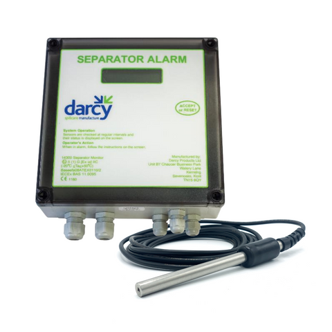 Darcy Complete IP65 Mains Oil Separator Alarm with 12mm High Oil Probe