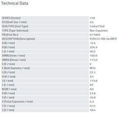 Dodge 45mm BF/BG Bearing